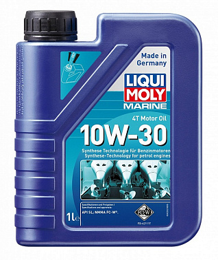 Масло мот.д/водн. техники Marine 4T 10W-30 НС-синт.LiquiMoly 1л