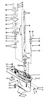 Корпус редуктора (приводной вал) 2-Х ТАКТНОГО ПЛМ MERCURY 90 Серийный номер от 0B240451 до 0C221999